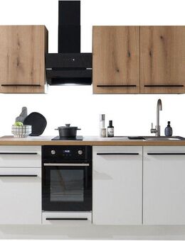 BASIC by Balculina Pantryküche Torcello BxHxT 180x210x60 cm, Breite 180cm, wahlweise mit E-Geräten, Softclose-Funktion