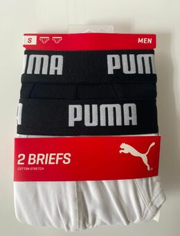 Herren Men Jungen Puma Basic Brief Herren Slip 2er-Pack Gr. S, Material: 95% Baumwolle, 5% Elasthan Neu mit Etikett, originale Verpackung - Albstadt