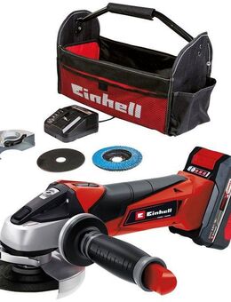 Einhell Akku-Winkelschleifer TE-AG 18/115 Li, (Set), 115 mm Ø, 28 mm max. Schnitttiefe, inkl. 4 Ah Akku und Ladegerät
