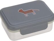 LÄSSIG Lunchbox Safari, Tiger, Grey, Edelstahl, Polyprophylen (PP), Silikon, (1-tlg)