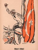 Alte Grafik , Allah il Allah ! , von Ludwig Kainer 1885 München - 1967 Paris , in der Platte signiert und datiert (14) 1914 , Blatt 20,5cm x 13cm , M7 in 02828