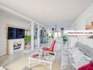 IMMOBERLIN.DE - Sehr angenehmes Haus mit Sonnengarten & Garage in familiärer Lage - Berlin