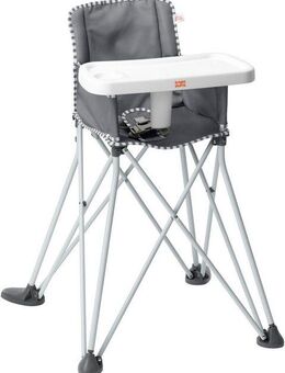 ingenuity Hochstuhl Pop ‘N Dine Portable High Chair - Grau, ideal für Unterwegs