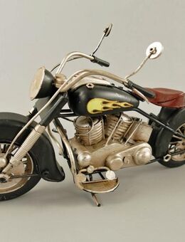 Schönes Motorrad Blechmodell schwarz 28 cm - München