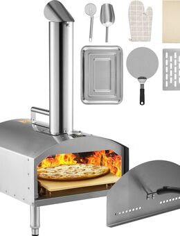 Outdoor Grill Holz BBQ Smoker Tragbarer Pizzaofen Pizzamaker Outdoor-Pizzaofen zum Backen Set - Wuppertal
