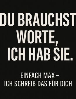 Ich helfe dir, wenn dir die Worte fehlen - Willingshausen