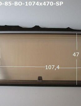 Hobby Wohnwagen Fenster ca 107,4 x 47 Bonoplex - Sonderpreis 5404/5000 D449 - Rahmen defekt, Scheibe ok - Schotten Zentrum