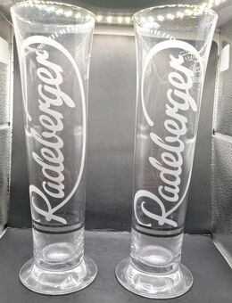 Radeberger Pilsener 2 Stück Bierglas Gläser 0,25 l Gastro Tulpe Pokal als Set - Essen
