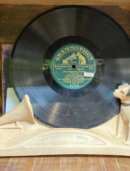 Schellak Grammophon WerbeFigur His Master‘s Voice Nipper Reklame - Köln