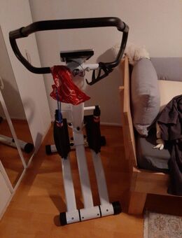 SPORTNOW STEPPER mit 12 Widerstandsstufen, LCD-Anzeige, 2 Rollen, 80 cm x 61 cm x 134 cm, Weiß + Schwarz - Norderstedt