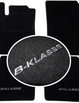 Handmade Premium Fußmatten Velour SET FARBWAHL für MERCEDES B-KLASSE W246 STICKEREI Set77 - Wuppertal