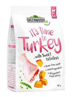 Greenwoods Pute mit Süßkartoffeln, Erbsen und Kürbis - 400 g