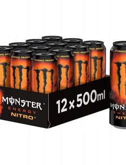 Monster Energy Nitro Cosmic Peach - Energetisches Getränk, 500ml (12er-Pack) - Ingolstadt