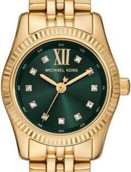 MICHAEL KORS Quarzuhr PETITE LEXINGTON MK4842, Armbanduhr, Damenuhr, Edelstahlarmband, analog, Glassteine