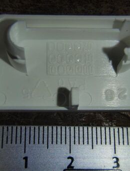 Entwässerungskappe,verkehrsweiß 28 mm,20 Stück - Ulmen