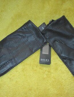 NEU mit ETIKETTEN * Herren oder Damen * Unisex * ECHT- LEDER * DESIGNER * Finger * HANDSCHUHE "DIGEL" schokoladen- braun * - Riedlingen