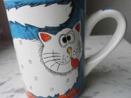 Katze Kater Meow Keramik Becher Tasse Mug Henkelbecher 3,- - Flensburg