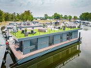 LUXUS Hausboot - 3 Etagen - 100m² Wohnen + 120 m² SONNENTERRASSE - Kamin, Kino, komplett individuell - Rostock