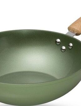JUST VEGAN Wok CeraVegan, Aluminium (1-tlg), Pflanzliche Keramikbeschichtung, Induktion, Ø 28 cm