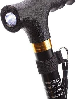 Maximex Gehstock Faltbarer Gehstock mit Licht