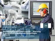 Betriebselektriker/Elektroniker – Wartung & Instandhaltung Produktionsanlagen (m/w/d) - Pattensen