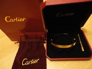 Cartier Love Armreif 750er Gelbgold Größe 18 mit Schatulle und 2 Punze(750) - Witzenhausen