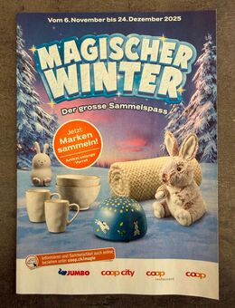 3 volle Sammelkarten "Magischer Winter" von Coop - Lottstetten