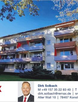 Schöne 3,5-Zi.-Eigentumswohnung mit Südwest Balkon - Singen (Hohentwiel)