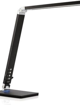 Maximex Tischleuchte Tageslicht, Dimmfunktion, LED fest integriert, Neutralweiß, Tageslichtweiß, Warmweiß, Tischlampe mit 5 Helligkeitsstufen, standsicherer Fuß, USB-Anschluss