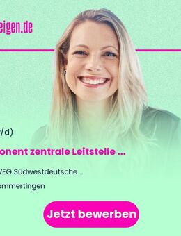 Disponent zentrale Leitstelle EVU (w/m/d) - Gammertingen
