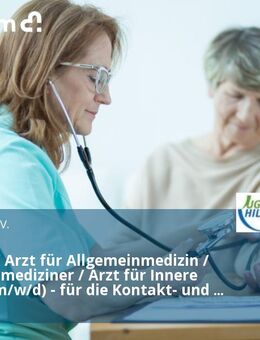 Facharzt / Arzt für Allgemeinmedizin / Allgemeinmediziner / Arzt für Innere Medizin (m/w/d) - für die Kontakt- und Beratungsstelle Drob Inn - Hamburg