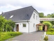 IMMOBERLIN.DE - Ersteinzug! Schönes energieeffizientes Haus in Seenähe beim Seddiner Golfplatz - Michendorf