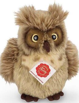 Teddy Hermann® Kuscheltier Eule graubraun, 17 cm, zum Teil aus recyceltem Material