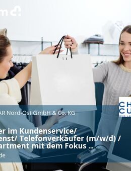Mitarbeiter im Kundenservice/ Kundendienst/ Telefonverkäufer (m/w/d) / Sales Department mit dem Fokus Eiswaren - Ludwigsfelde