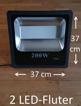 2 LED-Strahler (Fluter) 200 Watt wie neu für 40€ - Hagen (Stadt der FernUniversität) Haspe