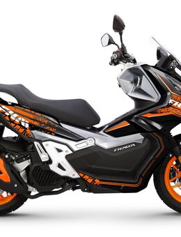125ccm Neuer 15 PS 125er Roller FK12-TA 125 ABS schwarz/orange - Obersulm