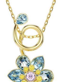Swarovski Kette mit Anhänger Schmuck Geschenk Idyllia Anhänger Blume, mit Swarovski® Kristall