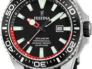 Festina Taucheruhr Diver Collection F20664/3, Armbanduhr, Herrenuhr, Taucheruhr, Silikonarmband, Datum
