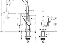 hansgrohe Küchenarmatur Talis M54 220 1 Strahlart