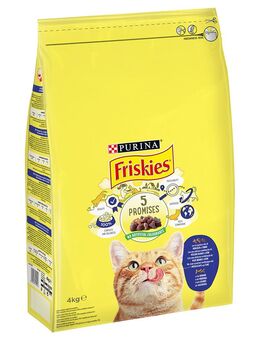 PURINA Friskies Adult Katze mit Kabeljau und Gemüse - 4 kg