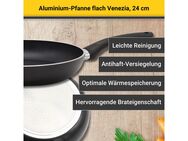 Krüger Bratpfanne Aluminium Pfanne flach Venezia, Aluminium (1-tlg), für Induktions-Kochfelder geeignet