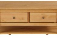 Home affaire Couchtisch Leonis, Breite 89 cm, mit Schubladen und Ablageboden, aus massiver Kiefer