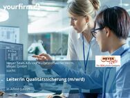 Leiter/in Qualitätssicherung (m/w/d) - Alfeld (Leine)