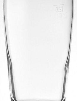 van Well Bierglas Willybecher, Glas, 0,2 L, geeicht, spülmaschinenfest, Gastronomiequalität, 12-tlg.