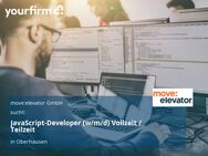 JavaScript-Developer (w/m/d) Vollzeit / Teilzeit - Oberhausen