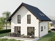 Attraktives Einfamilienhaus KFW 40+ mit Keller, WP, PV Anlage mit Speicher, Küche, schlüsselfertig incl. Grundstückspreis - Burladingen