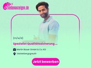 Spezialist Qualitätssicherung Botanicals / Apotheker (m/w/d) - Vestenbergsgreuth