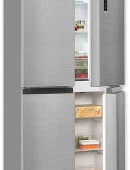 exquisit Multi Door MD365-125-040D inoxlook, 180 cm hoch, 79 cm breit