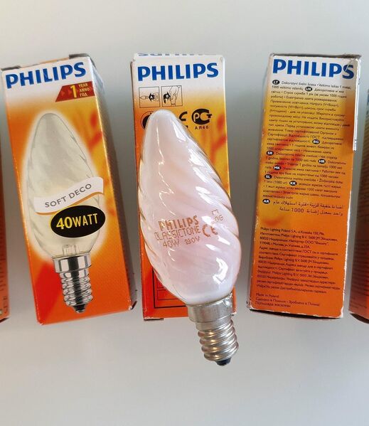 5x PHILIPS Glühbirne Glühlampe Soft Deco 40W matt E14 Sockel - Koblenz Zentrum