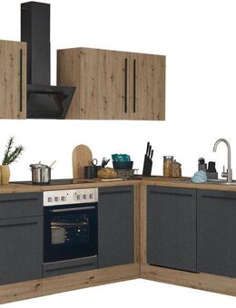 KOCHSTATION Winkelküche Florida, Stellbreite 220x175 cm, wahlweise mit E-Geräten, mit Softclose für Türen und Schubkästen